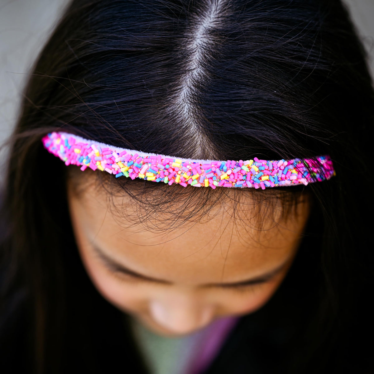 FROG SAC purple headband inside velvet lining showing no-slip comfort