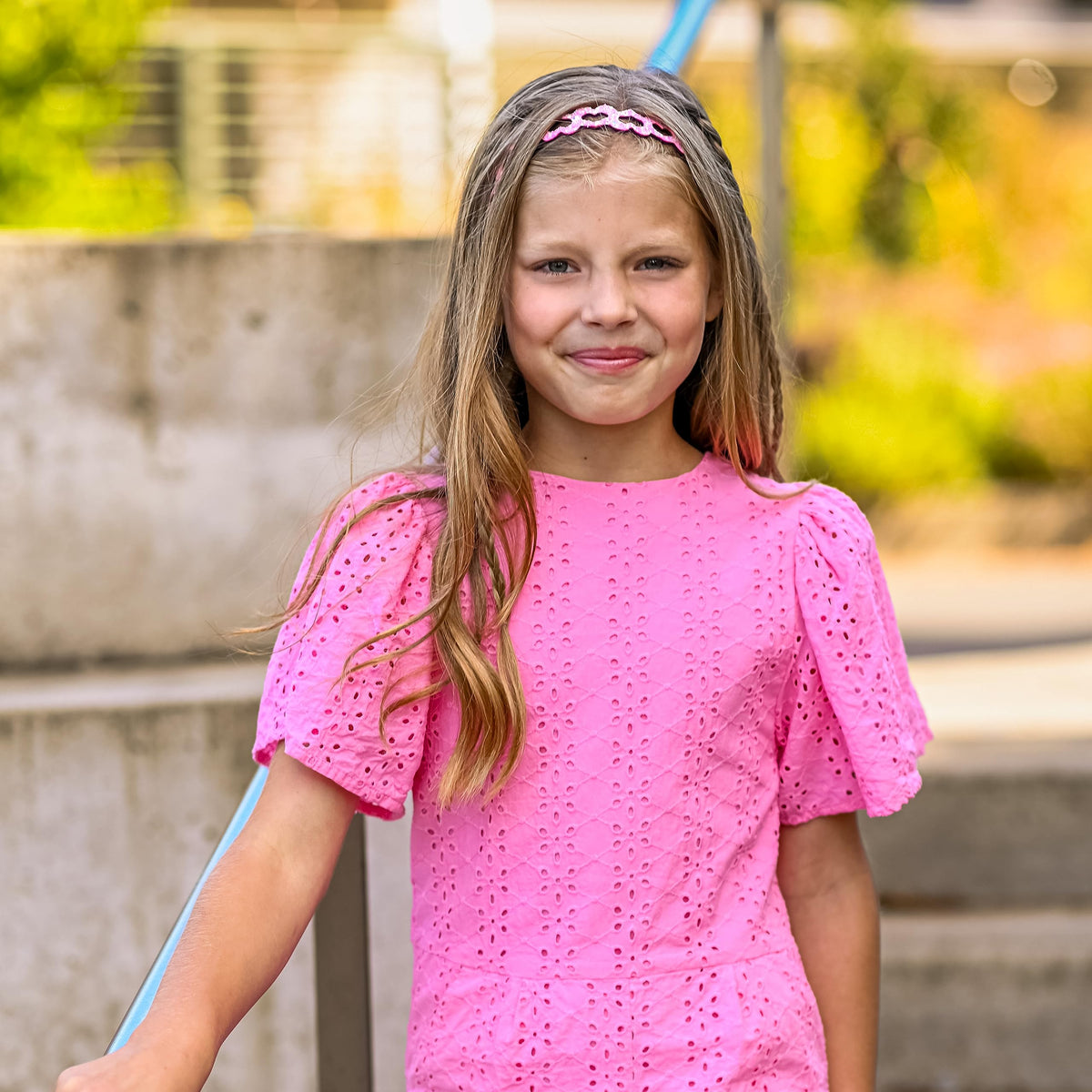 FROG SAC headband paired with ponytail for everyday stylish use