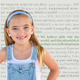FROG SAC headband in use on a girl playing soccer, secure fit benefit