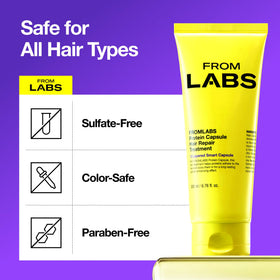 FROMLABS after-treatment smooth hair result displaying improved shine and reduced frizz
