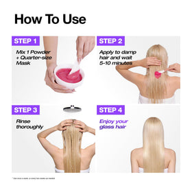 FROMLABS before and after hair ends comparison showing visible smoothing benefit