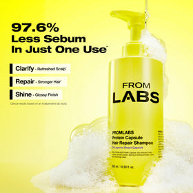 FROMLABS keratin bond repair powder jar close-up for targeted strengthening
