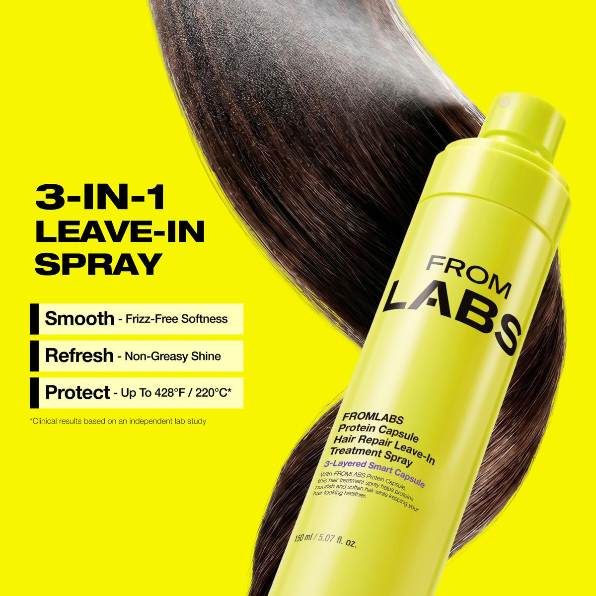FROMLABS mask mixed with keratin powder illustrating boosted treatment potency