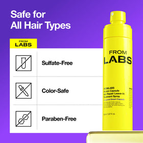 FROMLABS 5.07 fl oz bottle next to a hand for size and portability