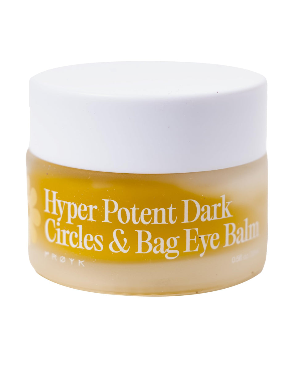 FRØYA front jar shot showing compact 15ml balm and clear branding for travel convenience