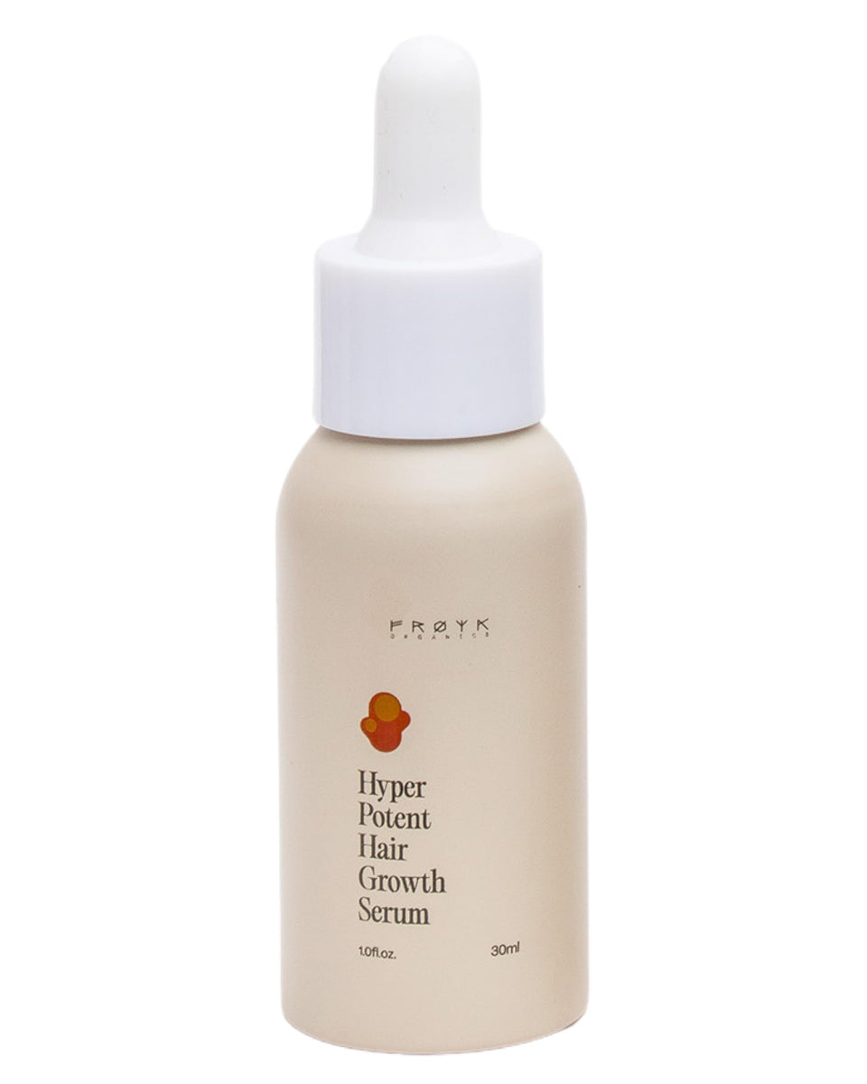 FRØYA front packaging showing serum bottle and branding, clear product presentation