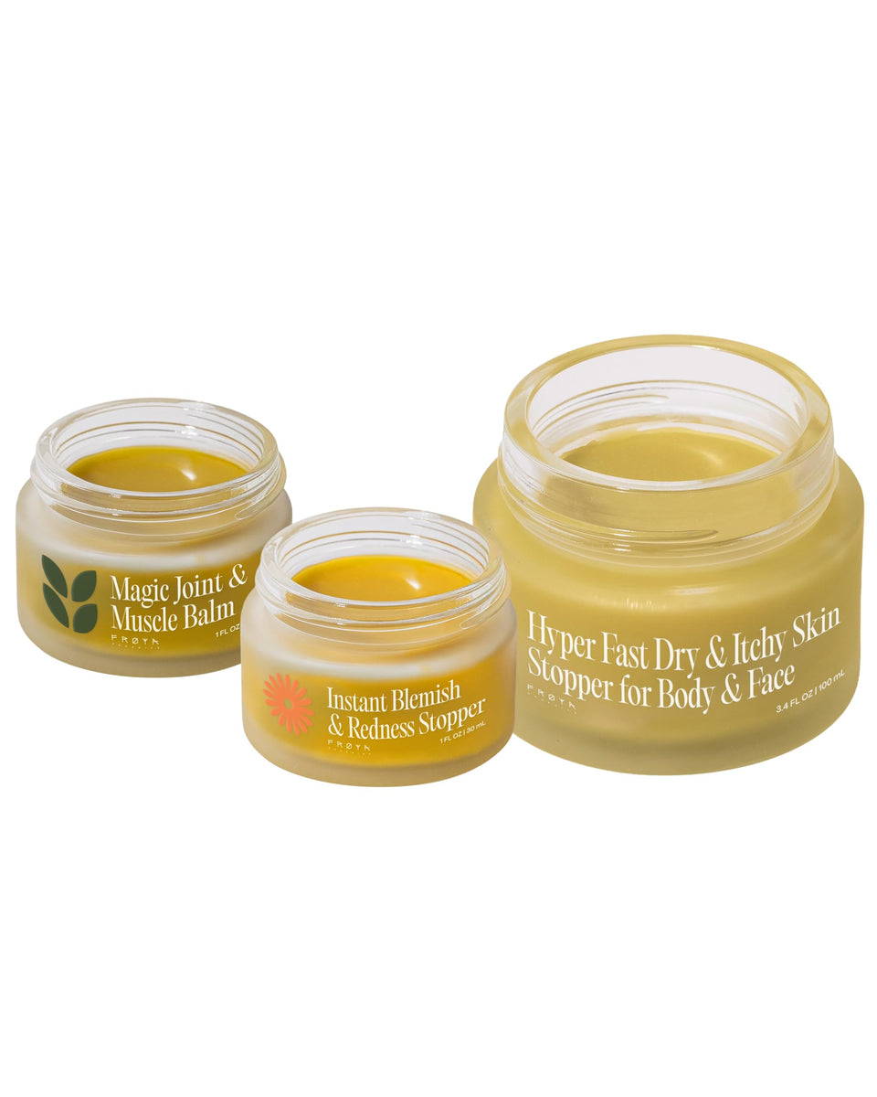 FRØYA front trio packaging showcasing set and benefits