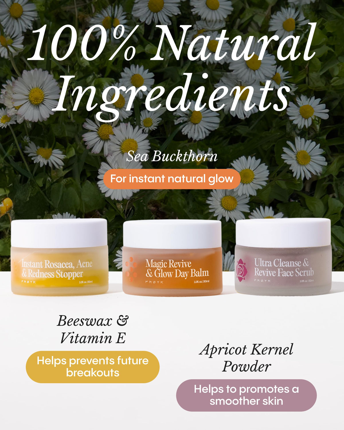 FRØYA Instant Blemish & Redness Stopper tube detail for targeted relief