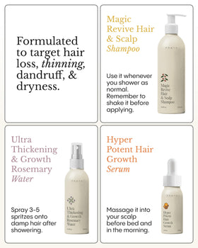 FRØYA Rosemary Thickening Spray nozzle being applied for added texture