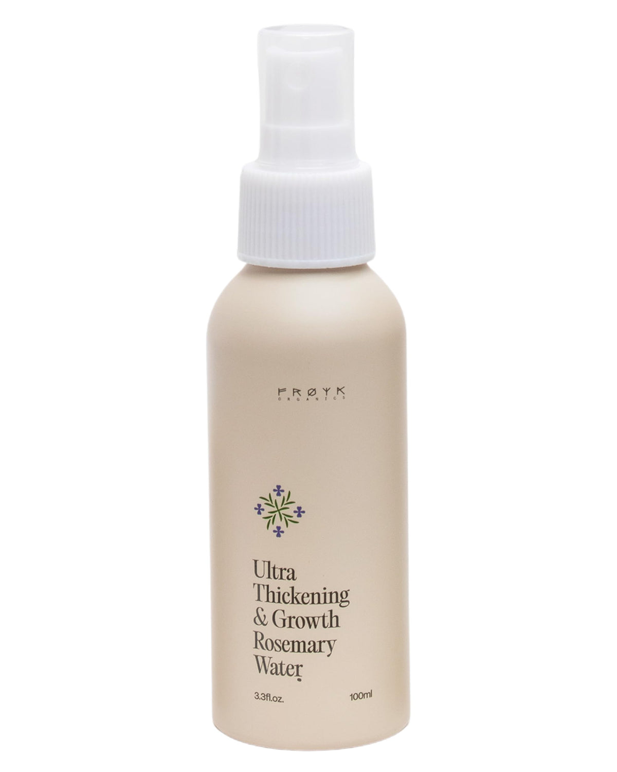FRØYA front packaging bottle showing rosemary mist and size benefit