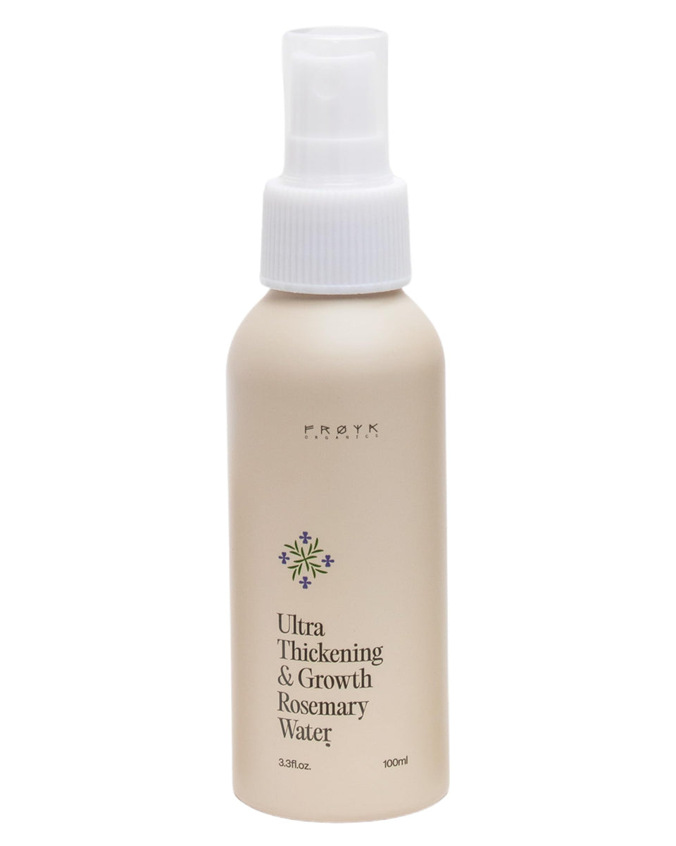 FRØYA front packaging bottle showing rosemary mist and size benefit
