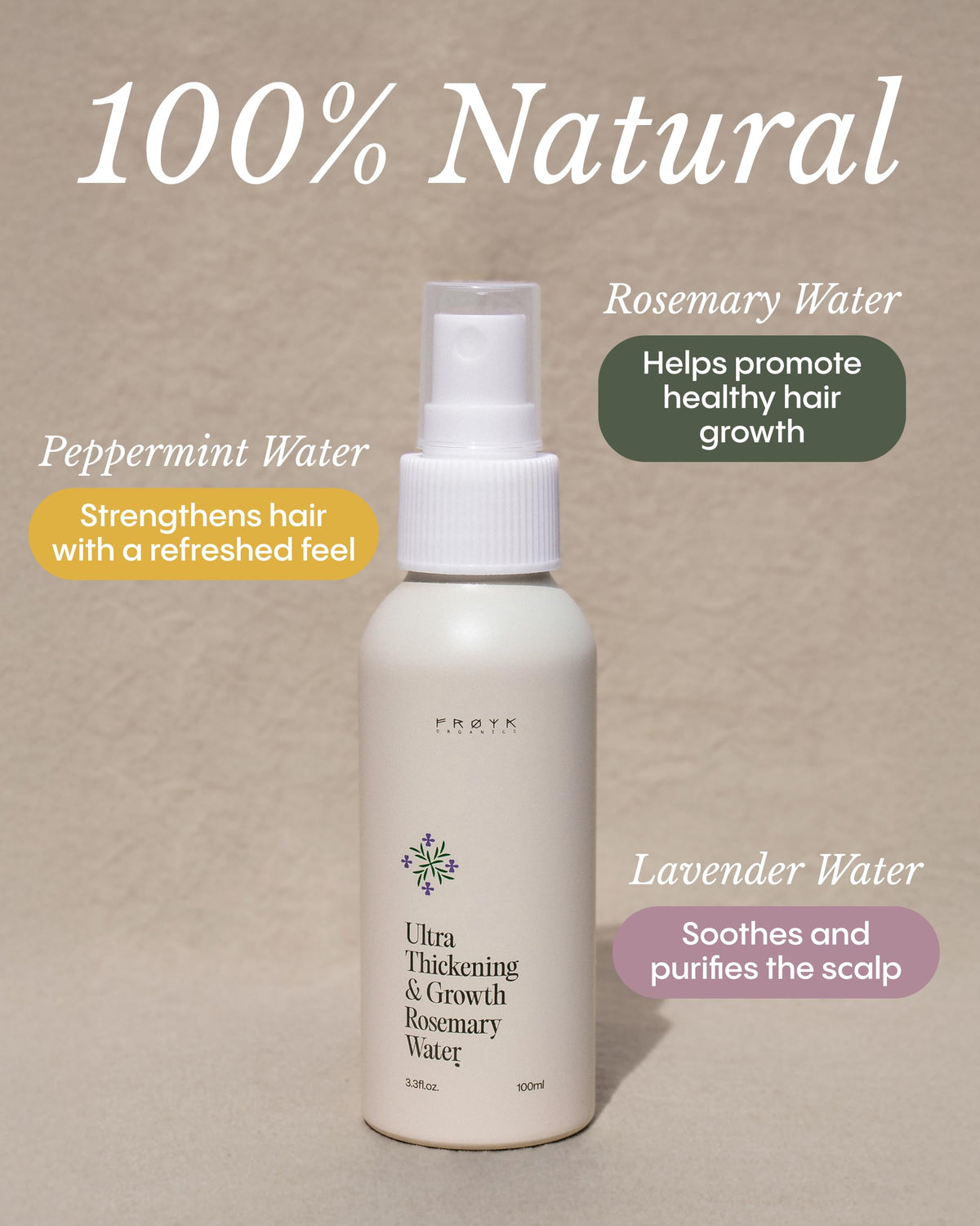 FRØYA texture drop on fingertip showing lightweight watery consistency