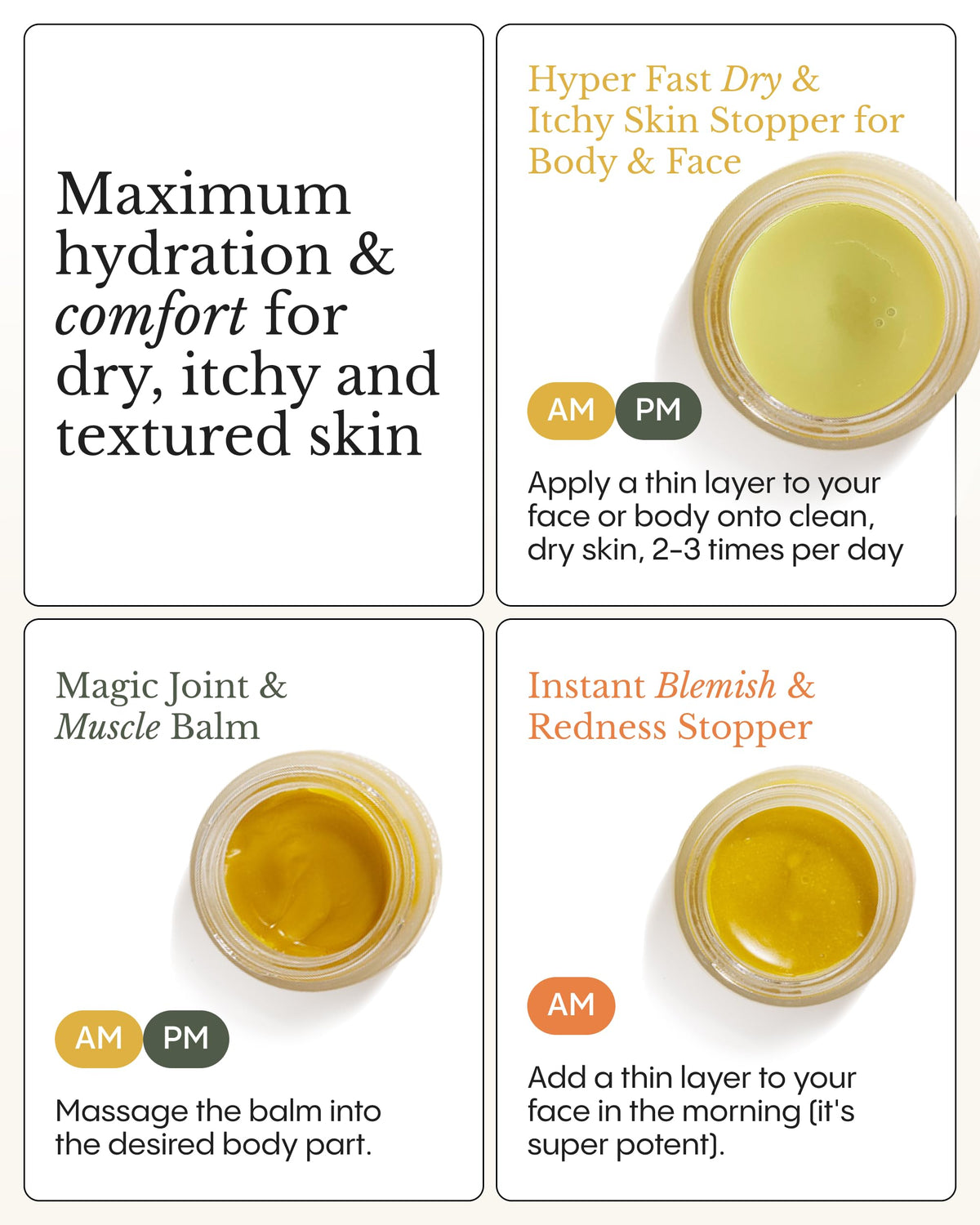 FRØYA soothing balm marigold detail calming redness