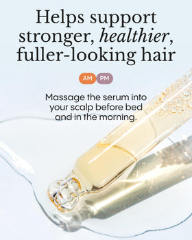 FRØYA serum texture close-up, lightweight botanical oil blend absorbs quickly