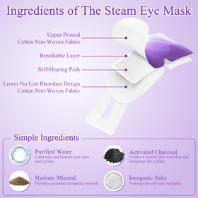 FRSHMORN opened mask showing interior heating pad and moist steam technology