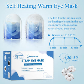 FRSHMORN opened pouch revealing self-heating mask ready to use