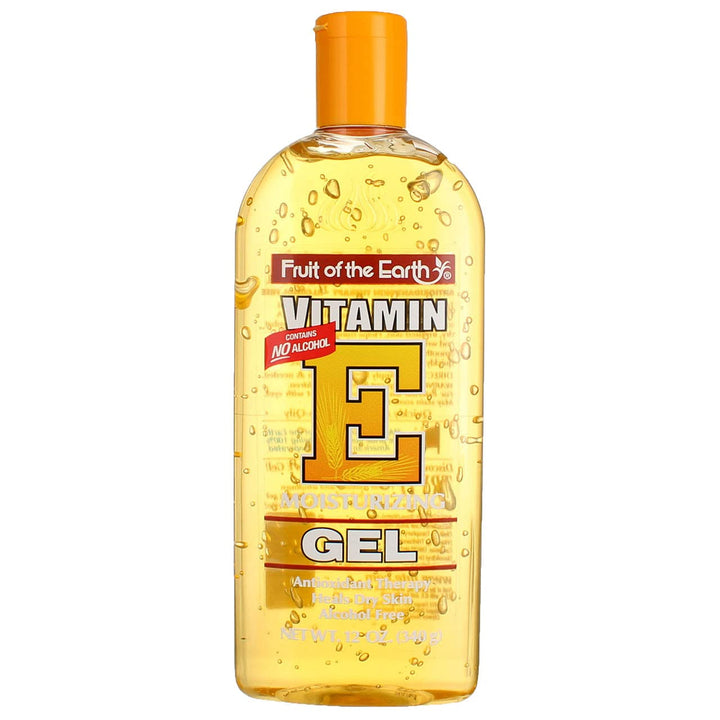 Fruit of the Earth jar front packaging showing label and three-pack benefit