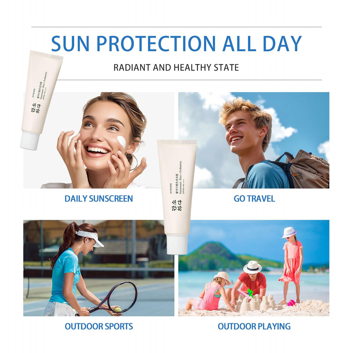 fruitery pack of two tubes flatlay for long-lasting daily sun care