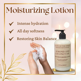 Fruits of the Spirit pump dispensing lotion texture for fast absorption benefit