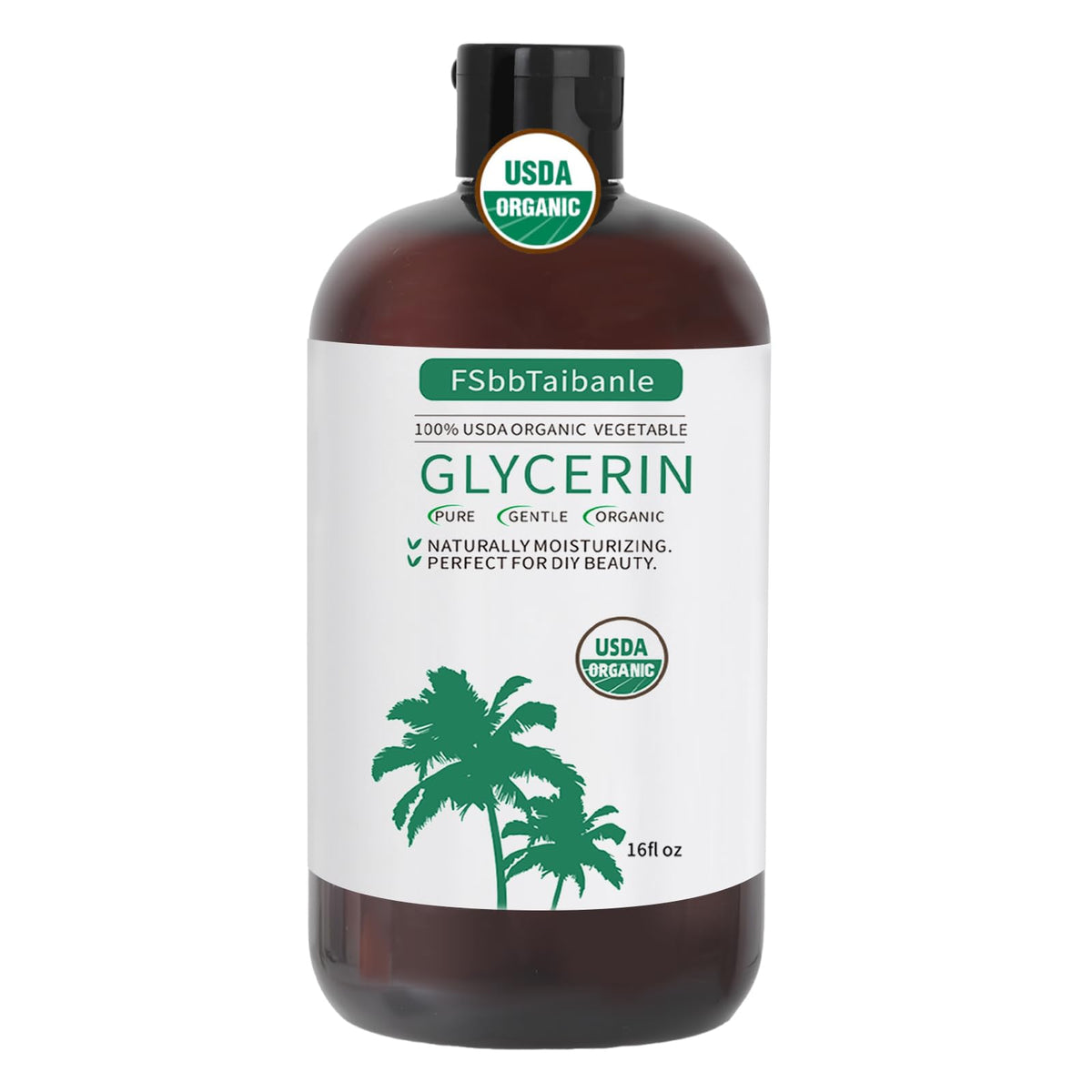 FSbbTaibanle front bottle showing USDA Organic label and clean design benefit