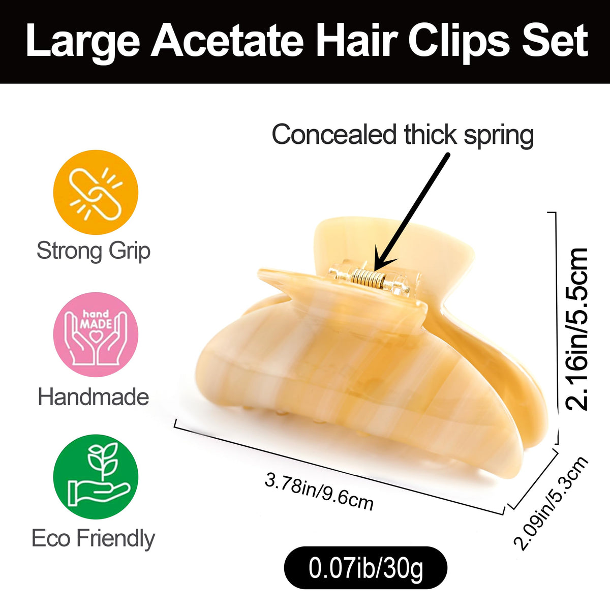 Fsmiling beige clip side profile demonstrating lightweight comfort