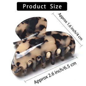 Fsmiling tortoise clip in half-up hairstyle offering polished style