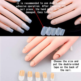 FU SHEN packaging with 24 false nails included for immediate practice benefit