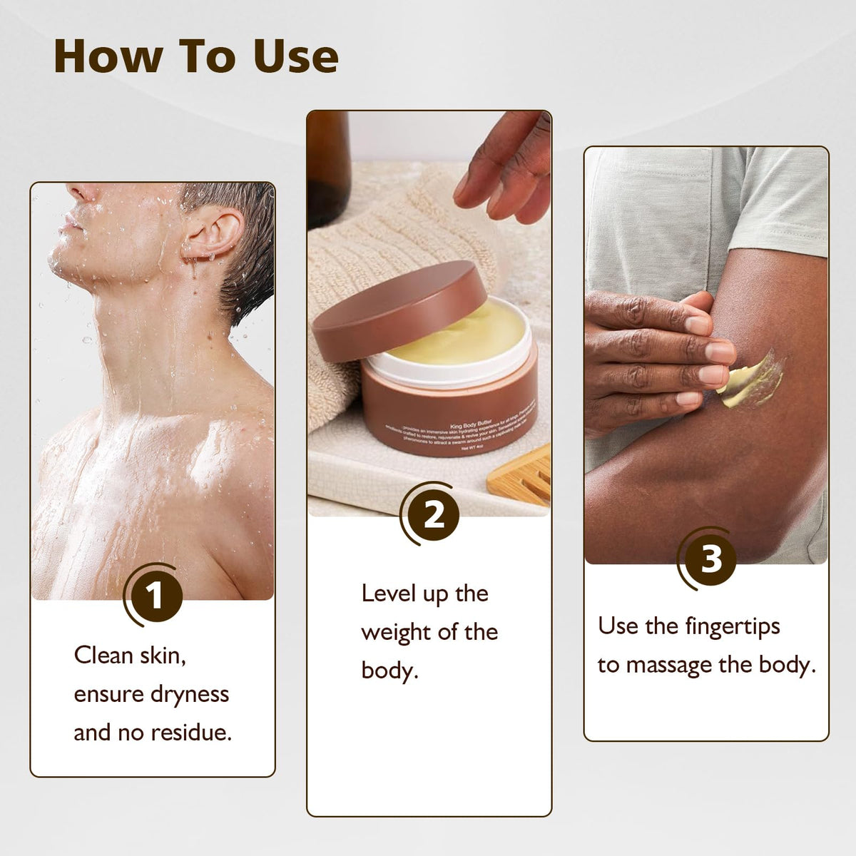 fugit applying cream to forearm, displays fast absorption benefit