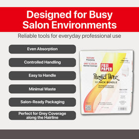 FUJI in use during salon perm demonstrating secure hold benefit