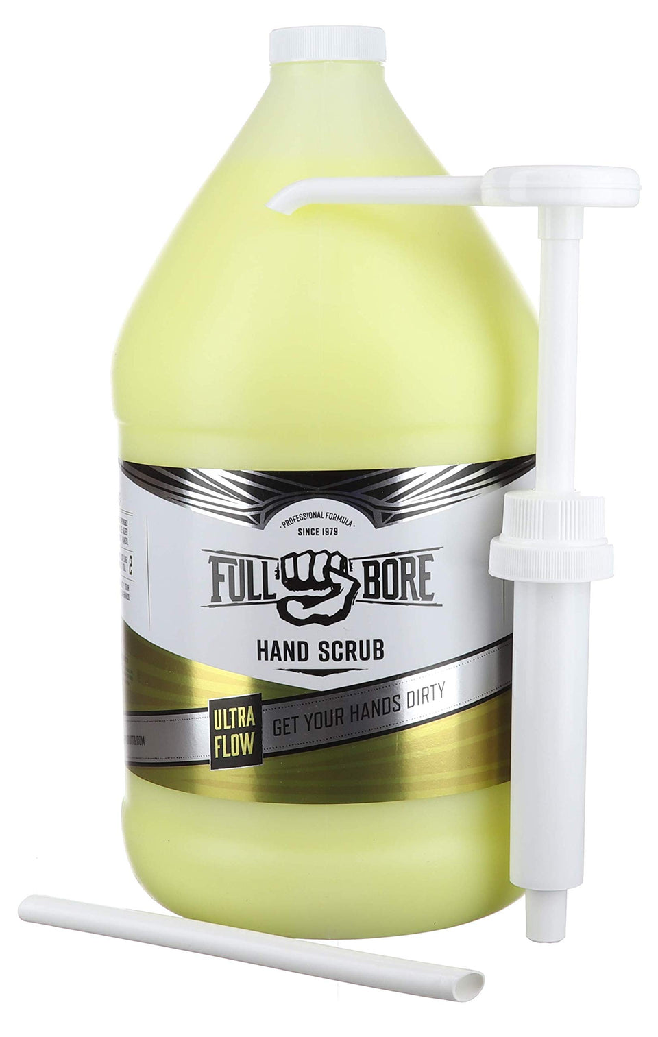 Full Bore bottle front label showing product and benefits