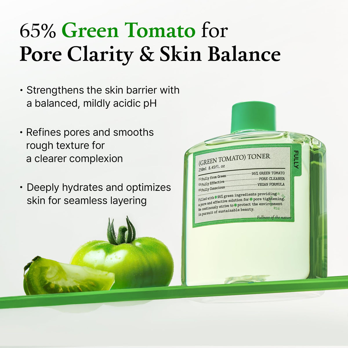 FULLY close-up label listing 95% green tomato extract and vitamin C