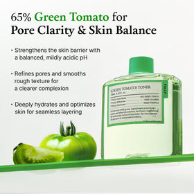 FULLY close-up label listing 95% green tomato extract and vitamin C