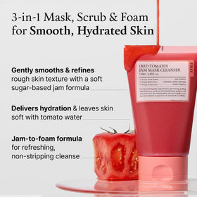 FULLY creamy foam on hand illustrating cleansing and hydration