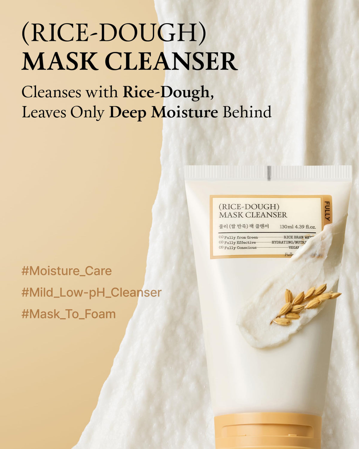 FULLY creamy dough-like texture close-up demonstrating gentle hydration