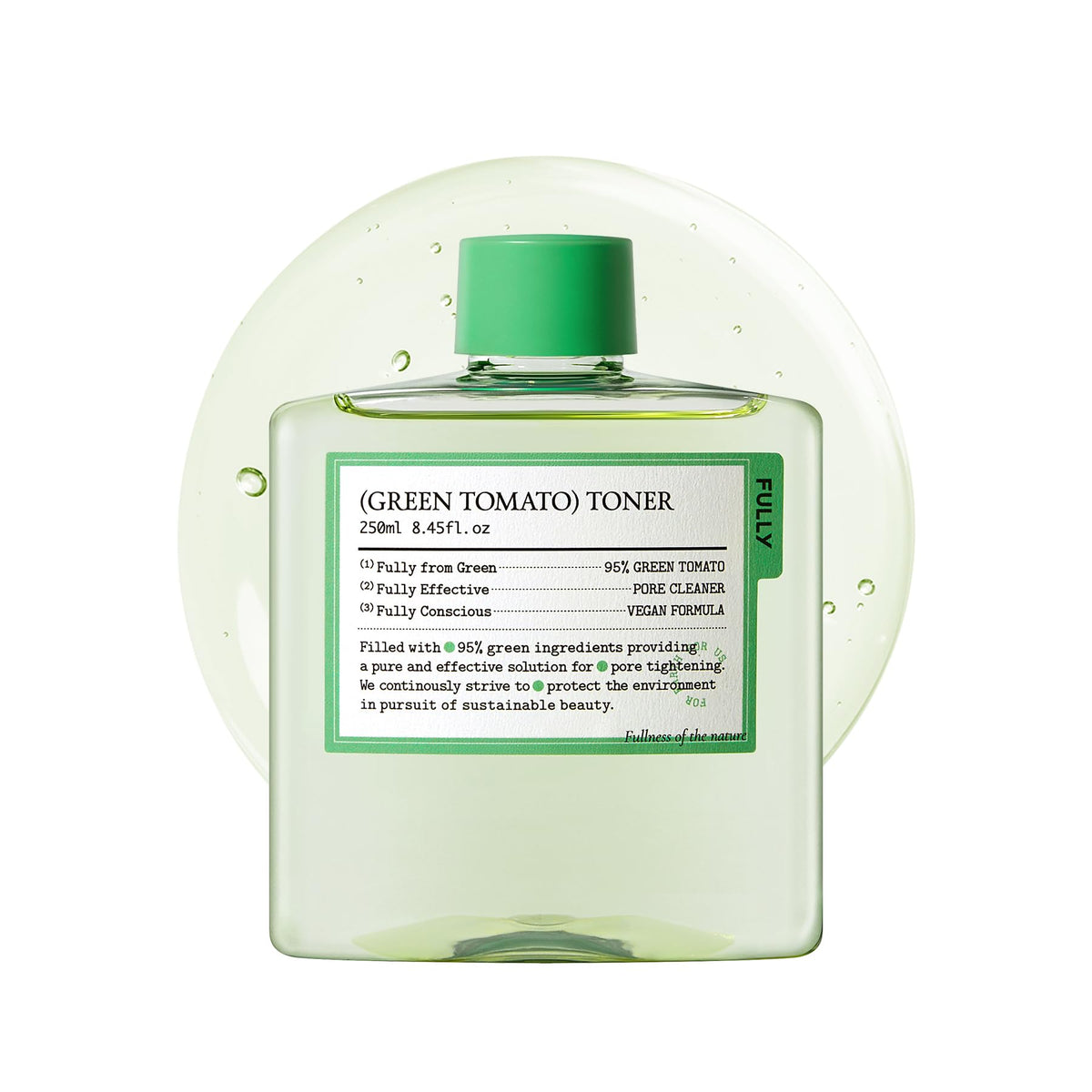 FULLY front label showing product name and key benefits for clarity