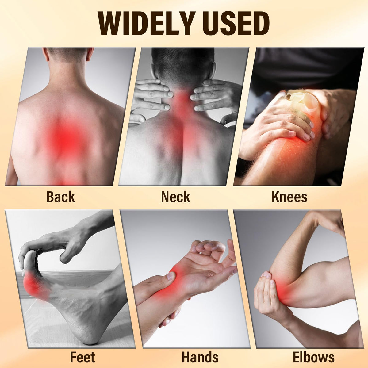 FunApricity applied to knee demonstrating targeted comfort during use