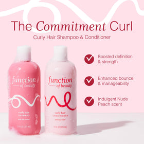Function of Beauty shampoo pump detail highlighting easy dispensing and gentle cleansing