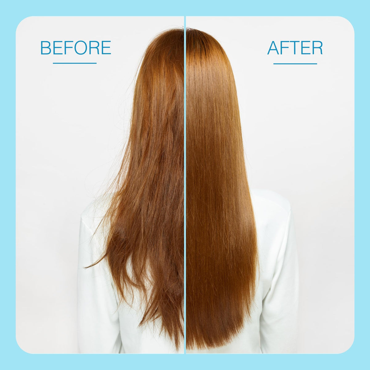Function of Beauty being applied to hair ends to show targeted conditioning and frizz control
