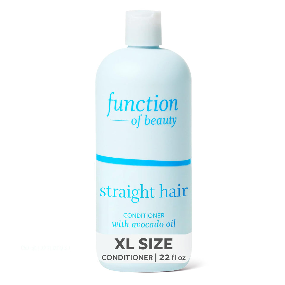 Function of Beauty front bottle view showing XL 22 oz packaging and lightweight design