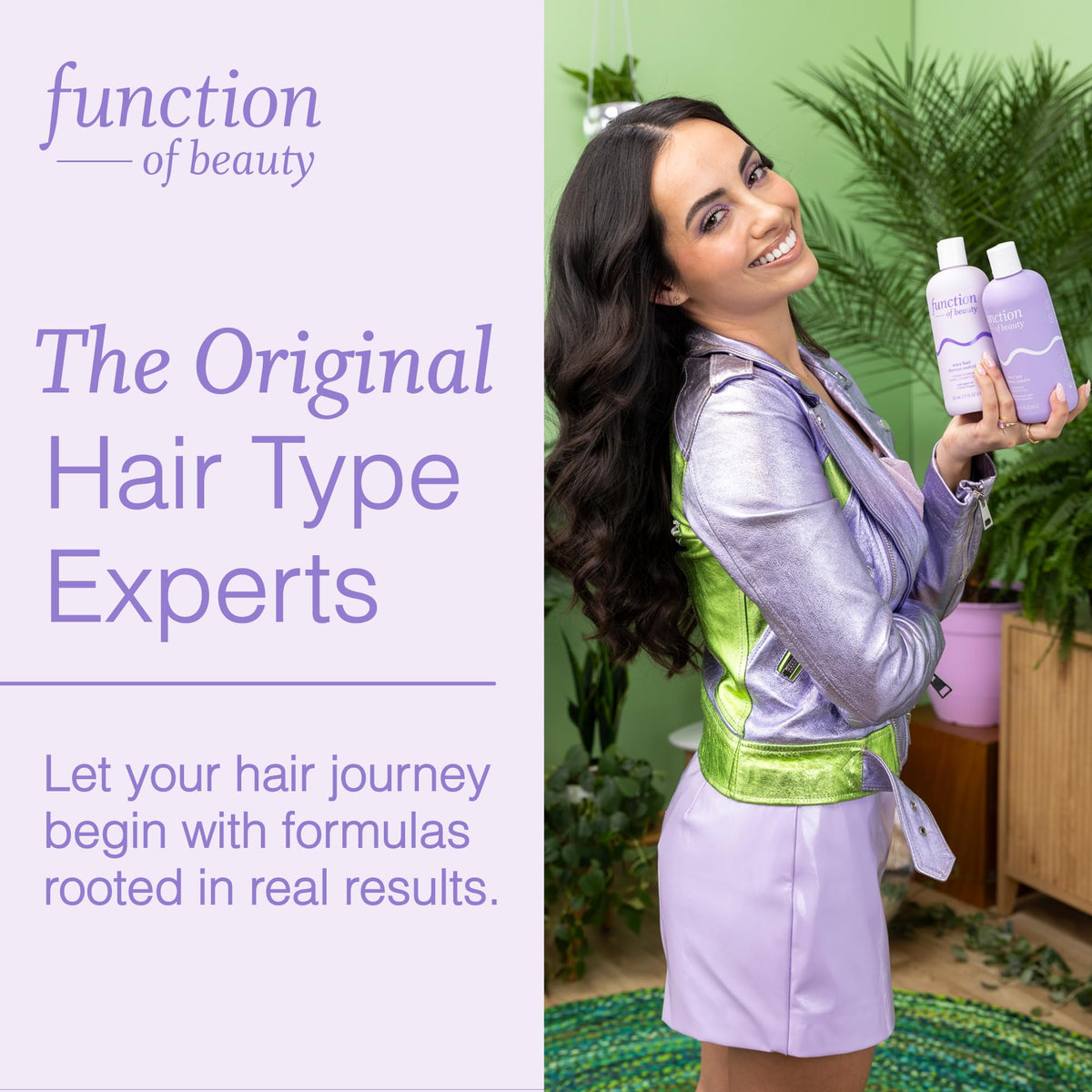 Function of Beauty shampoo on bathroom shelf conveying spa-like routine