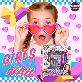 FUN KIDZ glitter and gems detail showing sparkle accents to enhance nail art