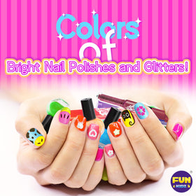 FUN KIDZ pen and bottle close-up highlighting fine nibs and paint brush versatility