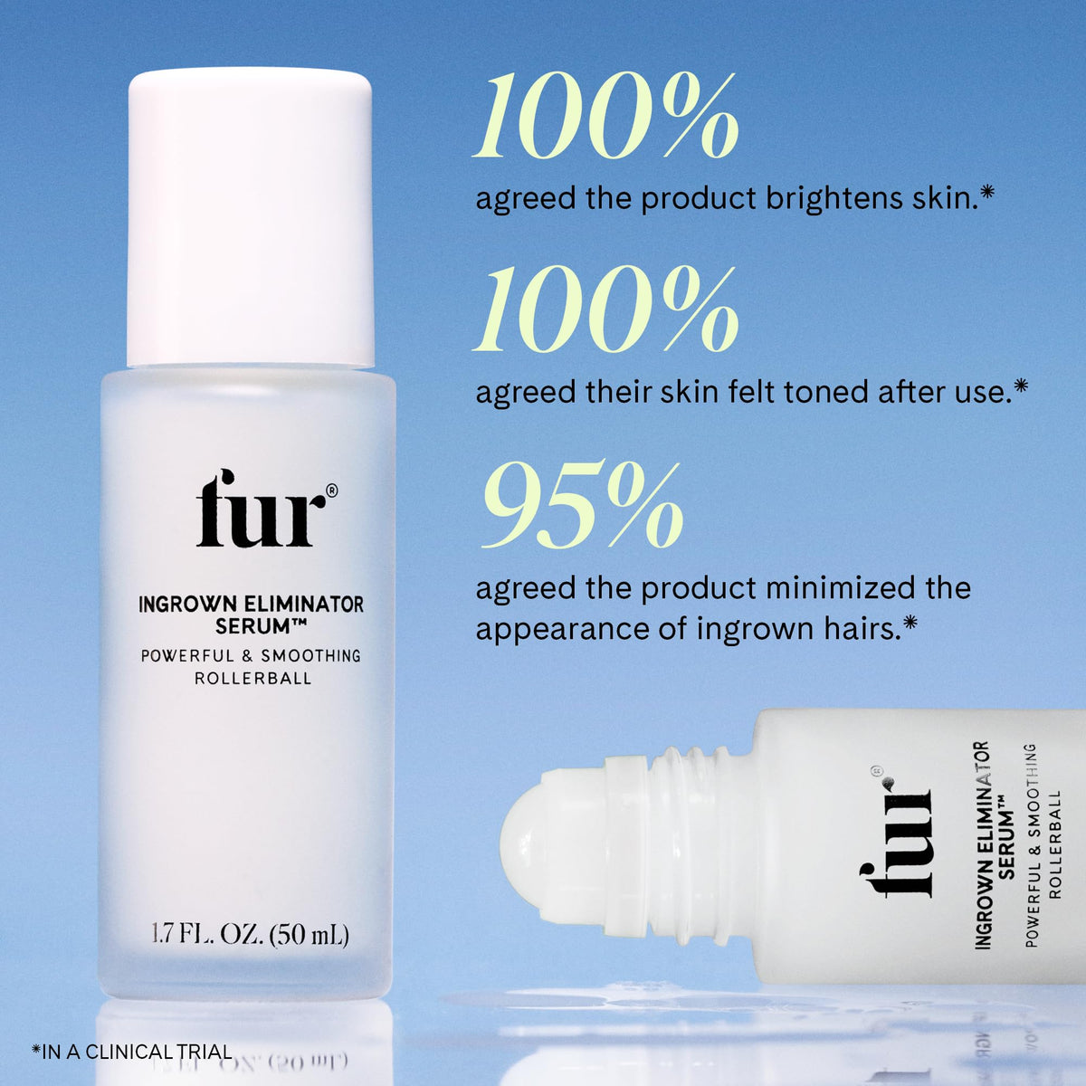 Fur used on bikini area illustrating safe intimate-area application and calming effect