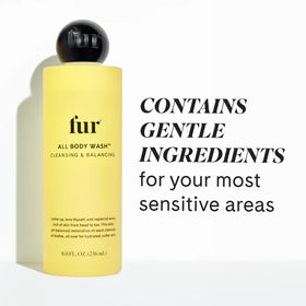 Fur pump dispensing oil cleanser demonstrating controlled, mess-free application