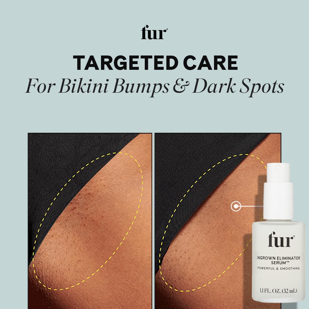 Fur in bathroom routine setting demonstrating gentle post-shave care