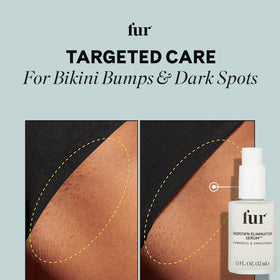 Fur in bathroom routine setting demonstrating gentle post-shave care