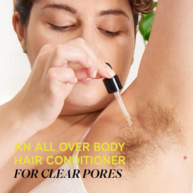 Close-up of Fur label highlighting ingredients and bright branding benefit