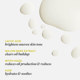 Fur label and ingredients panel visible, conveying active AHAs and BHAs information