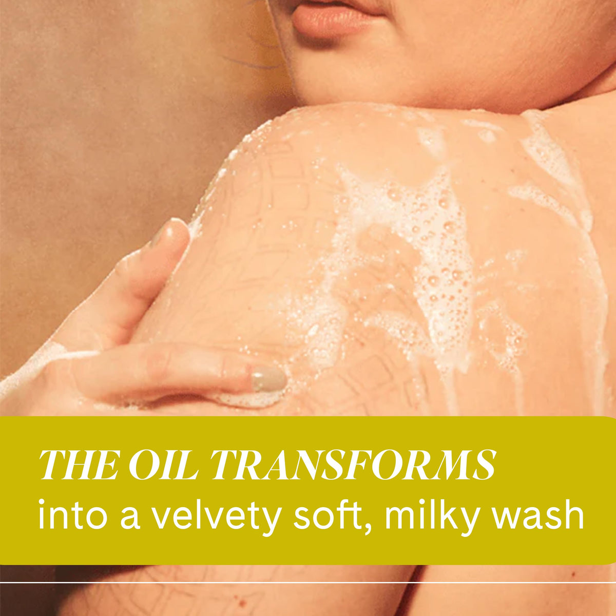 Fur texture shot of oil drop highlighting nourishing castor and almond oils