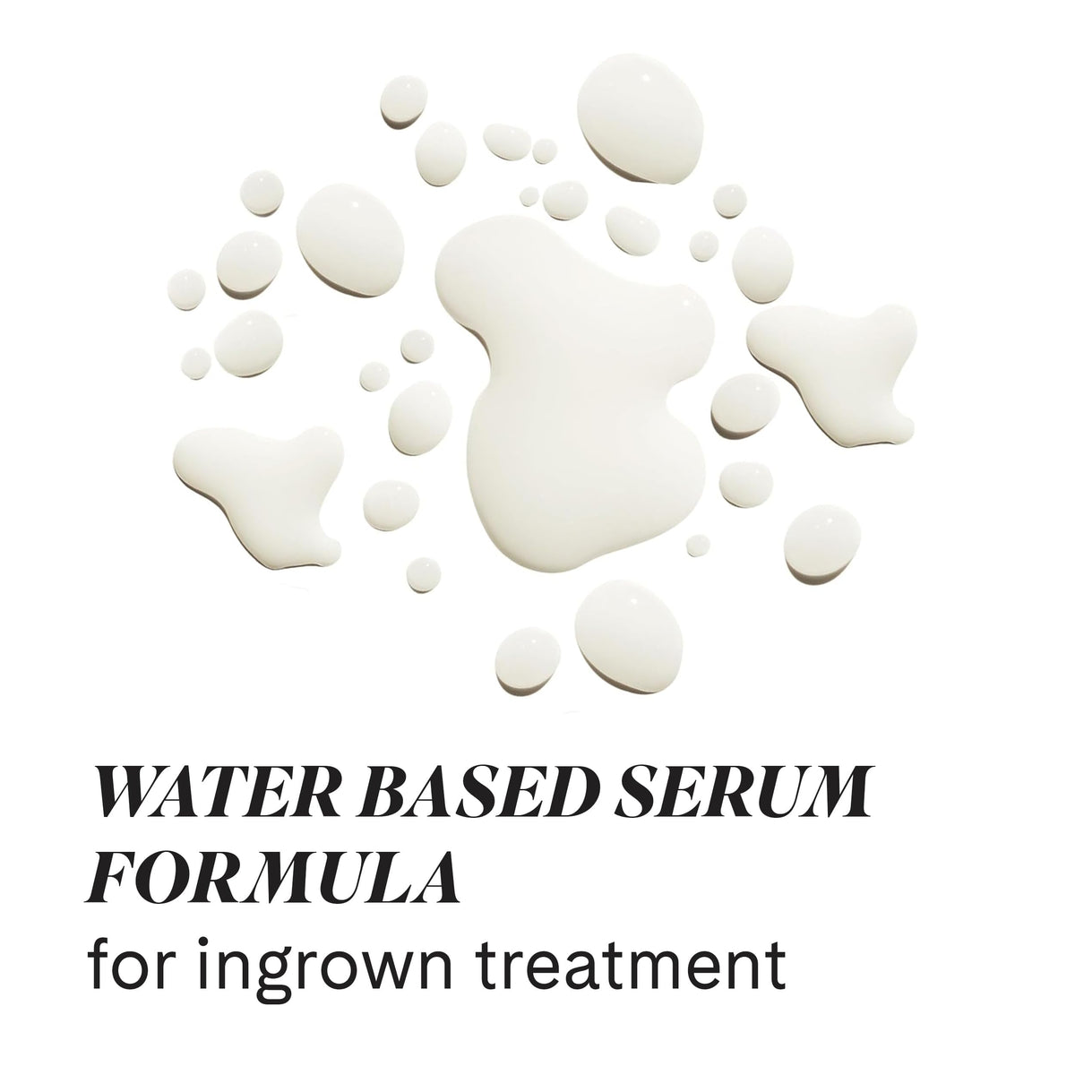 Fur serum texture drop highlighting lightweight, fast-absorbing formula